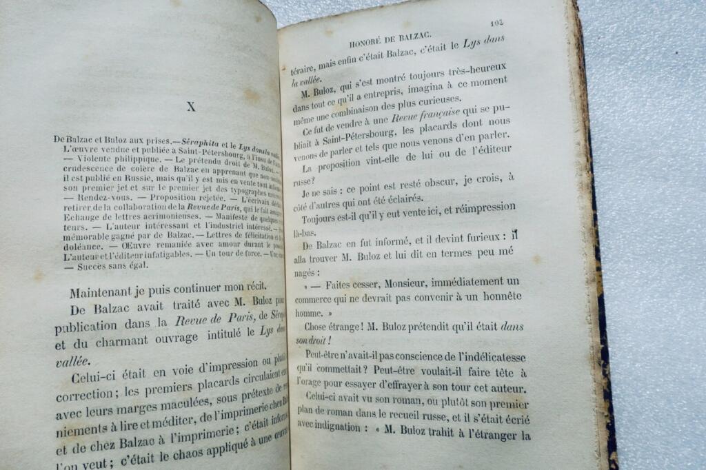 Intimes Porträt von BALZAC