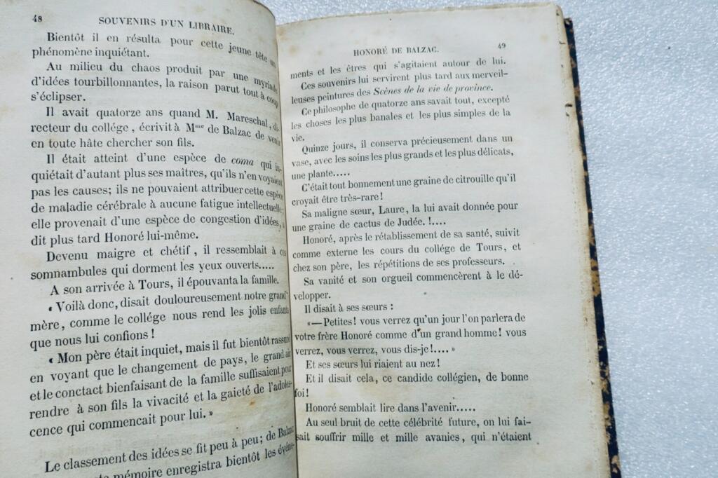Intimes Porträt von BALZAC