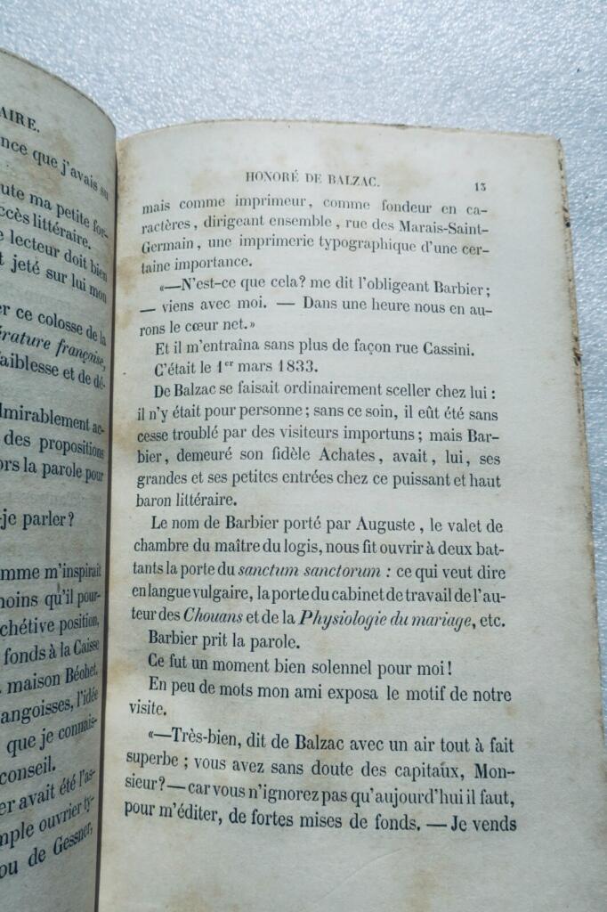 Intimes Porträt von BALZAC