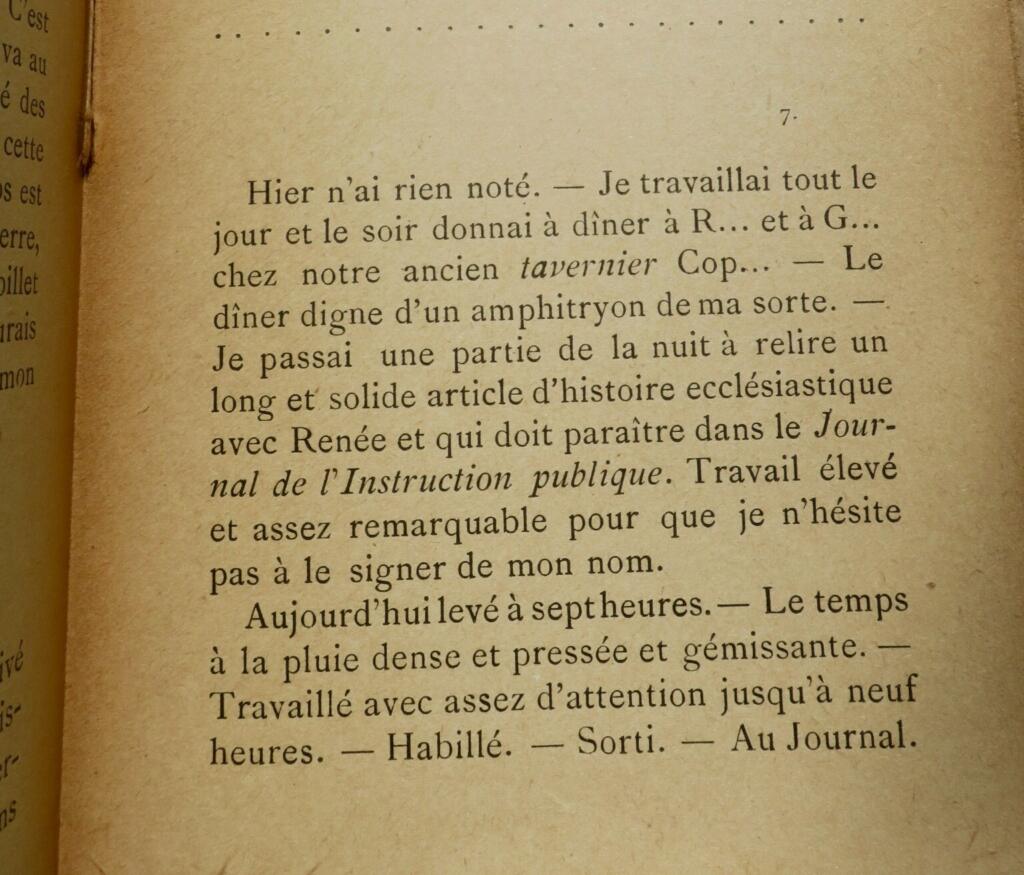 Second Memorandum by a French author