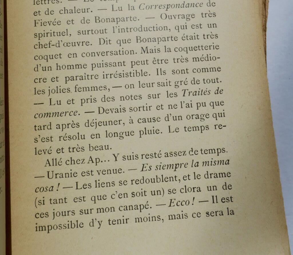 Second Memorandum by a French author