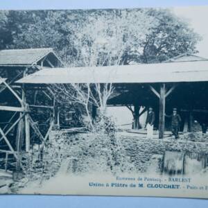 BARLEST usine à plâtre de M. Clouchet, puits et fours