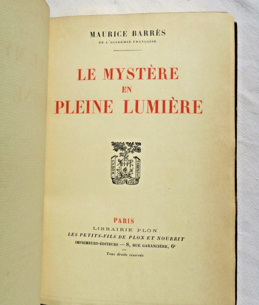 BARRÈS’ Rätsel im Creuzevault-Einband erhellt