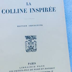 BARRES MAURICE LA COLLINE INSPIREE 1952