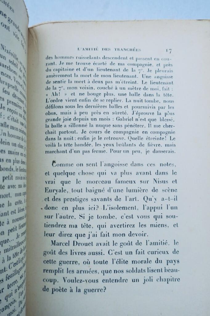 Französische Seele und Krieg: Schützengrabenfreundschaft