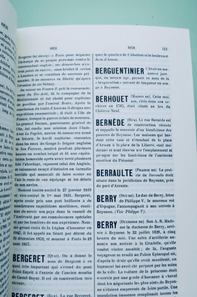Basque DUCERE (Edouard). DICTIONNAIRE HISTORIQUE DE BAYONNE 1911