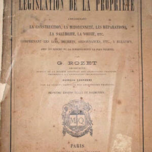 bati Dictionnaire de la législation de la propriété concernant la construction