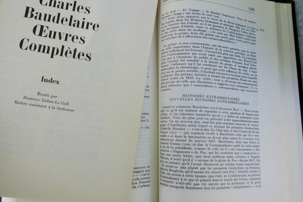 Baudelaire Oeuvres complètes 1966