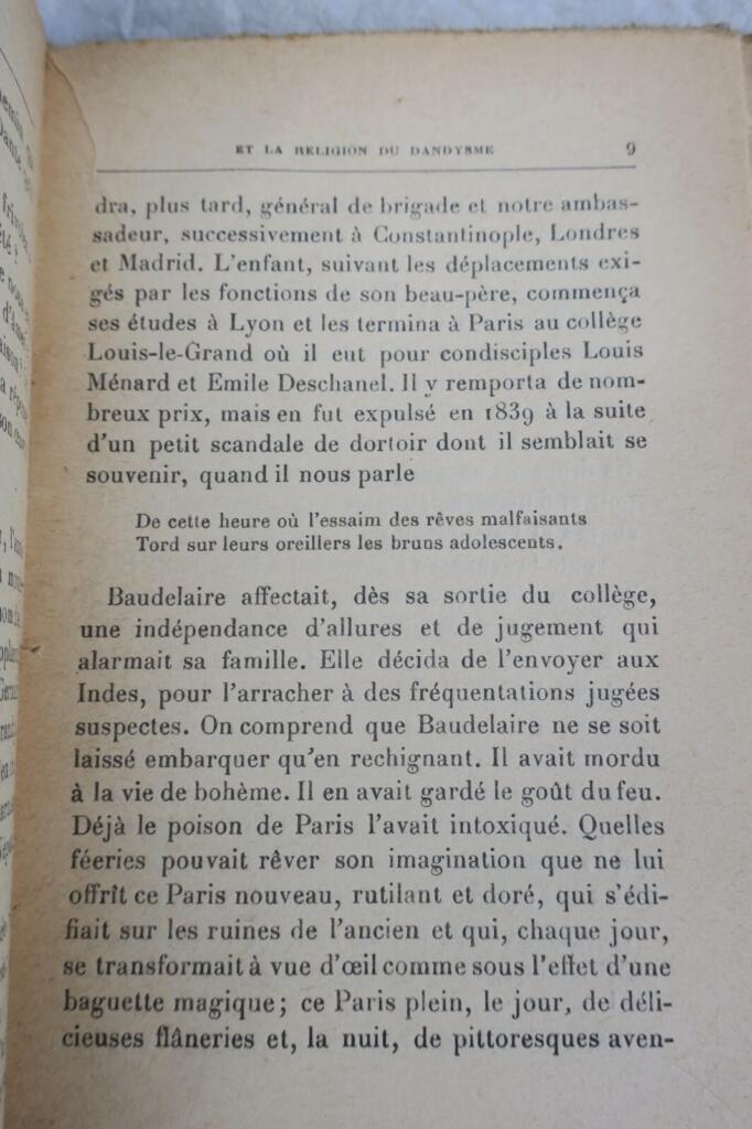 Baudelaire und die Religion des Dandytums