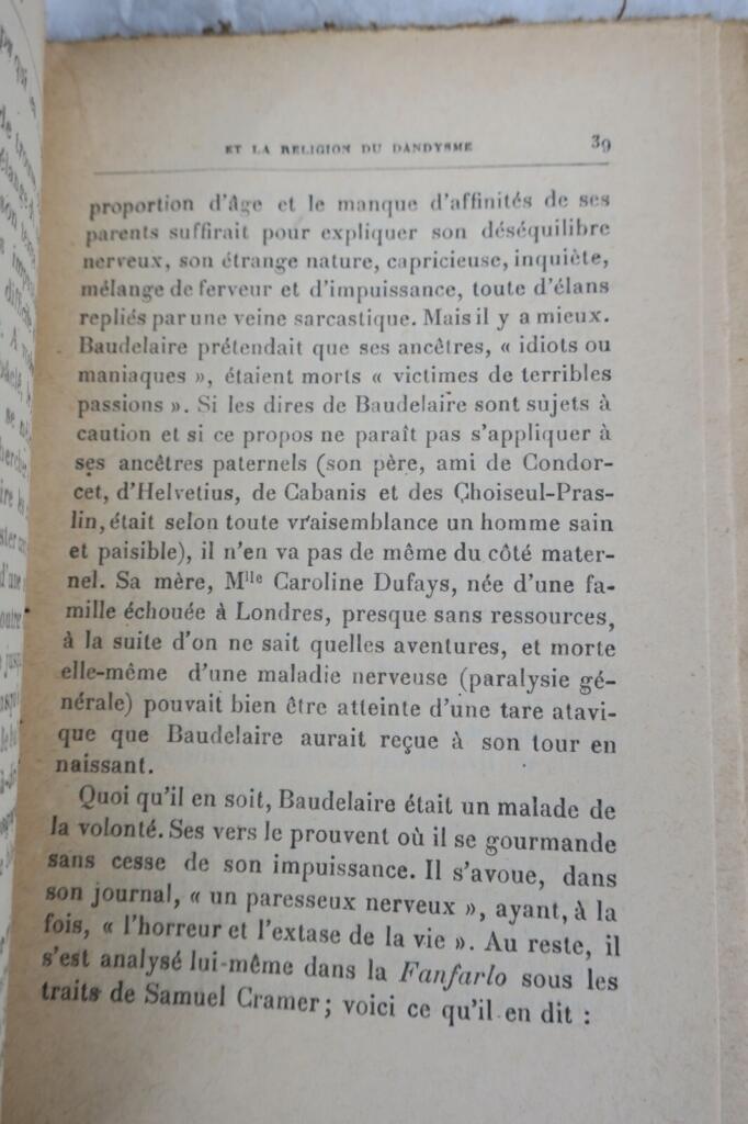 Baudelaire und die Religion des Dandytums