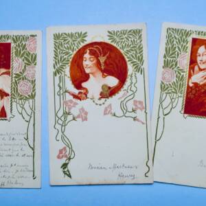 Belle époque 3 cartes-postales