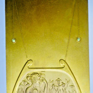 Belle époque ART NOUVEAU dorée et gaufrée