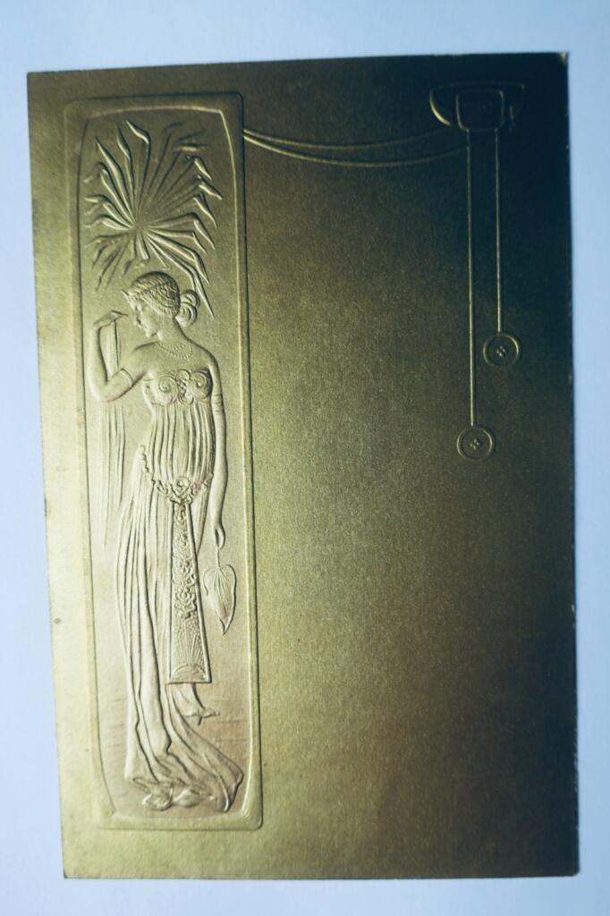 Jugendstil vergoldet und geprägt