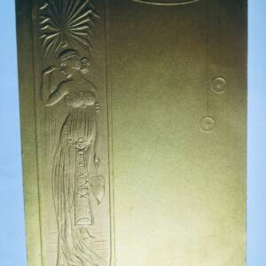 Belle époque ART NOUVEAU dorée et gaufrée