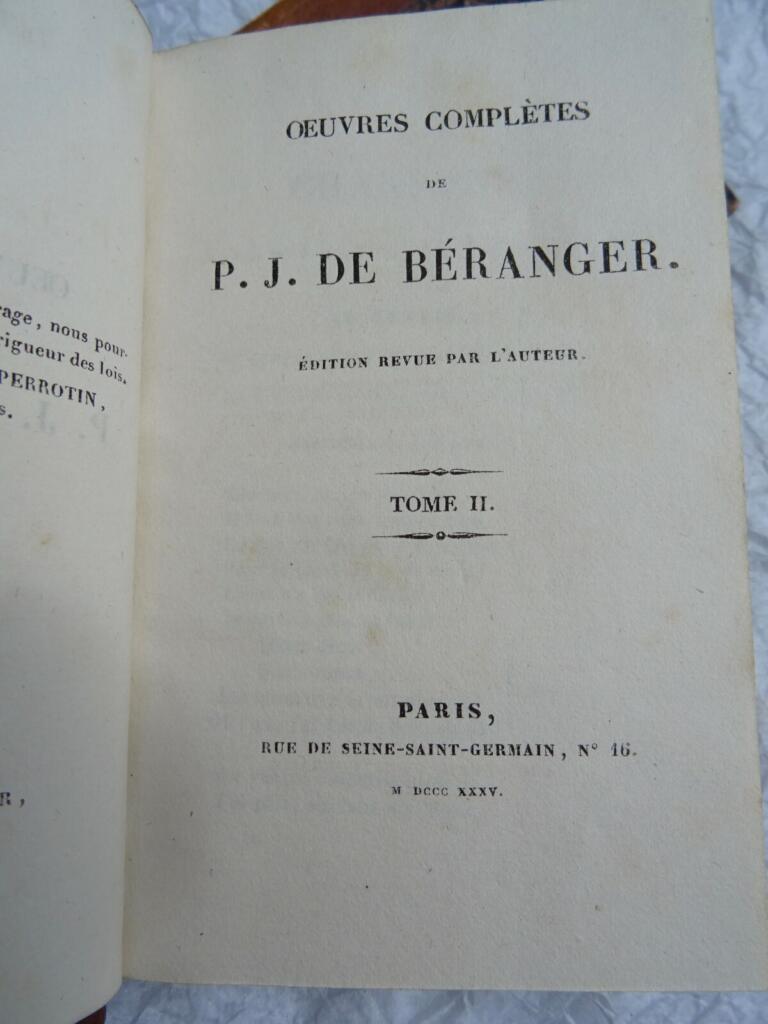 Complete Works of P.-J. Béranger