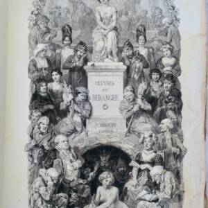 BERANGER Oeuvres complètes de P.J. Béranger 1847