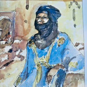 Berbère Abadie encres et aquarelles
