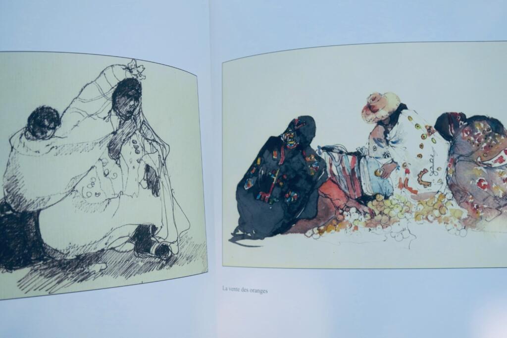 ベルベルの水彩とインク画：レリー・アバディ