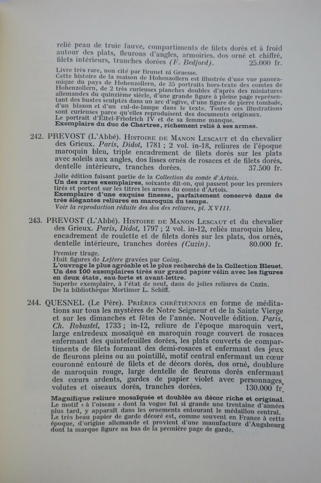 Beres Pierre Catalogue 44. livres anciens duc de Chartres