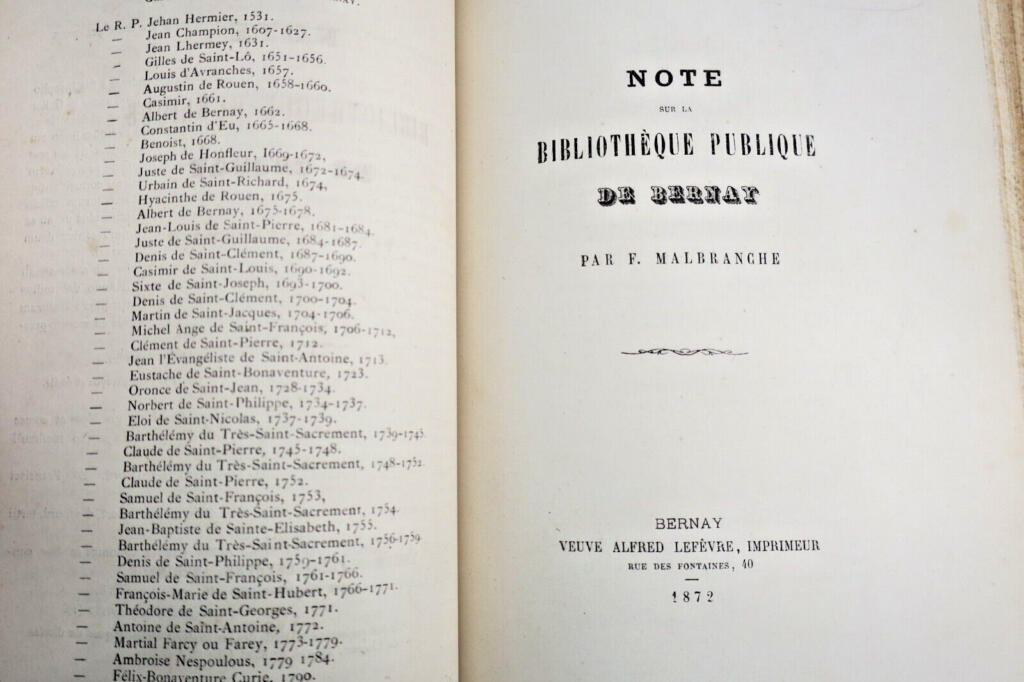 Bernay notices sur Bernay 13 monographies
