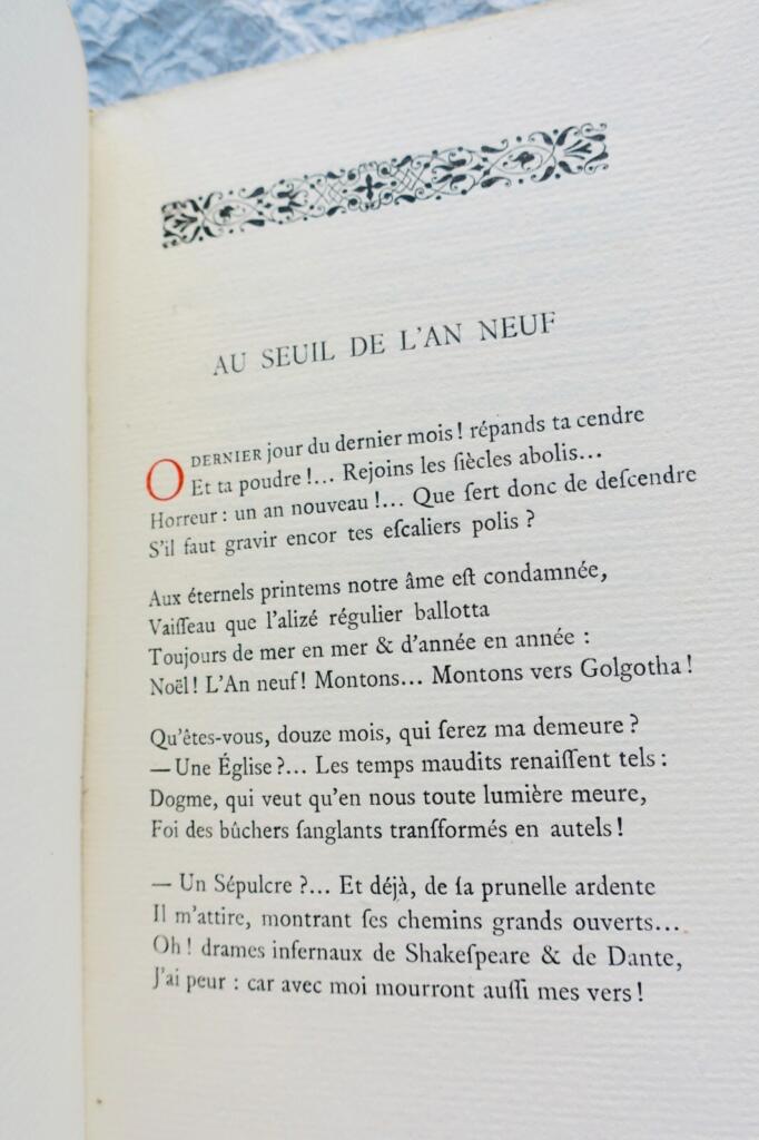 Poetische Widmung an Fernand Gregh, 1917