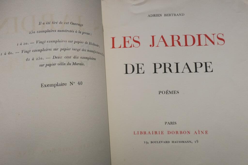 Signed Poems by Adrien Bertrand