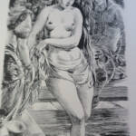 Biblische Bilder mit Hofer-Lithografien