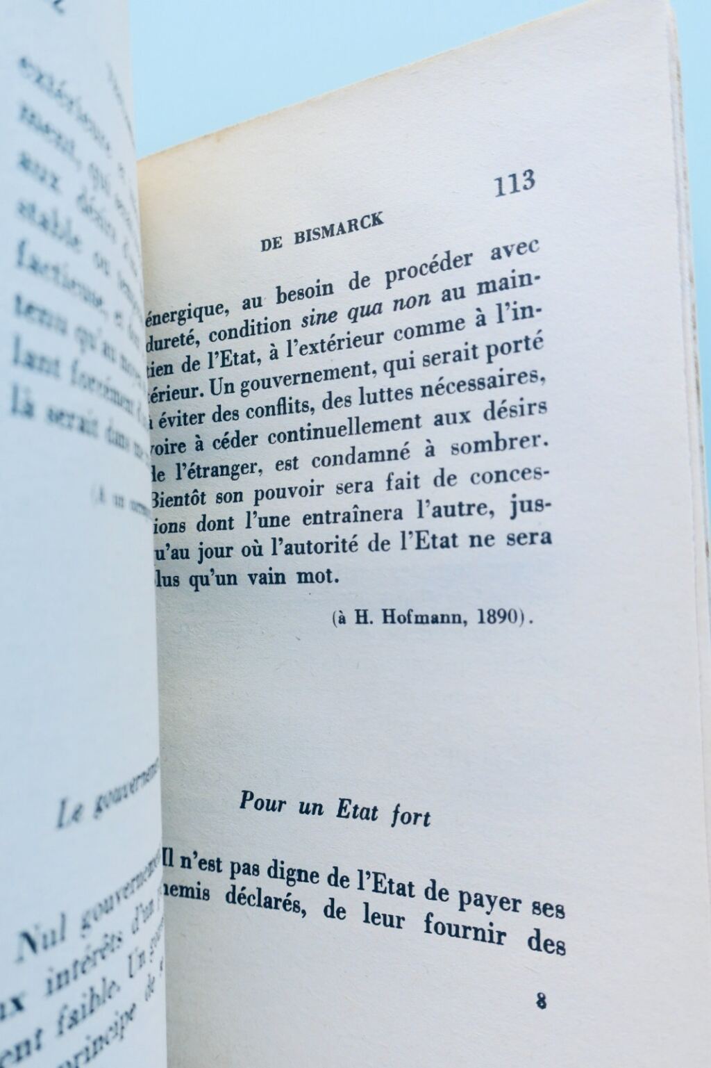 Bismarck. Testament politique de Bismarck. Préface du Général Mordacq