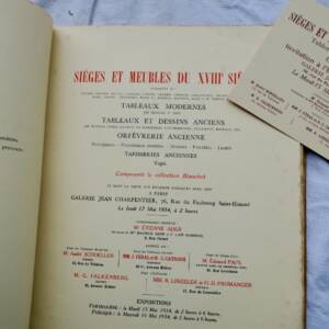 Blanchet: Sieges et meubles du XVIIIe siecle.1934