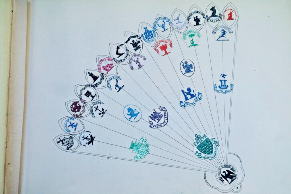 19th-century English heraldic stationery crest collection