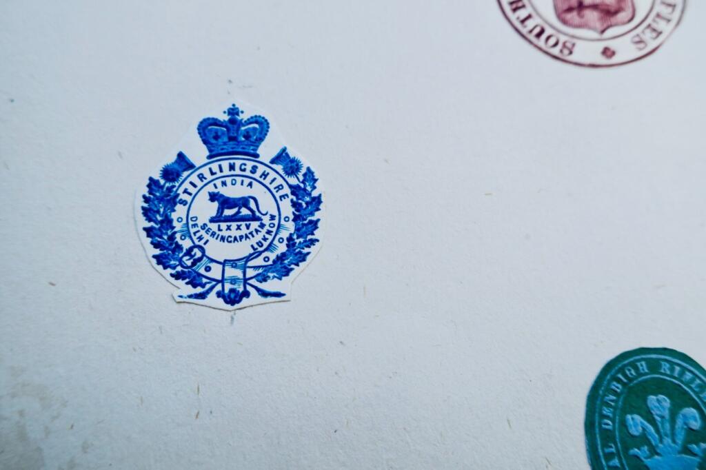 19th-century English heraldic stationery crest collection