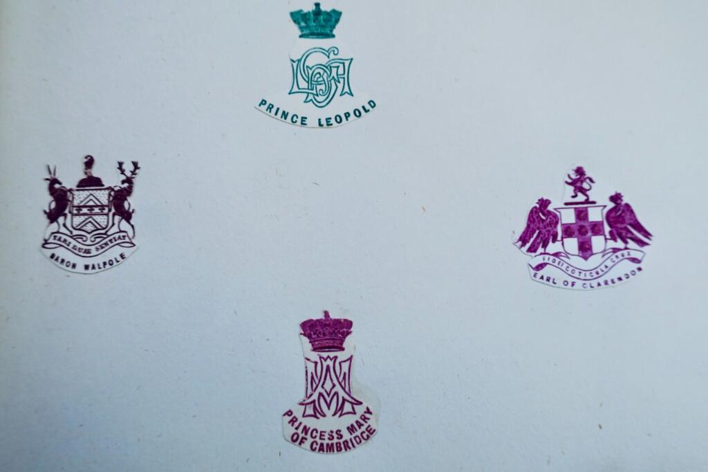 19th-century English heraldic stationery crest collection