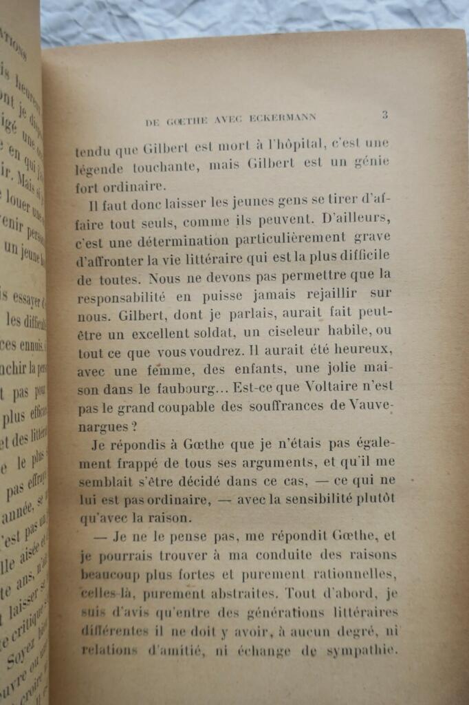 Goethe’s Conversations with Eckermann (1897–1900) with Blum’s inscription