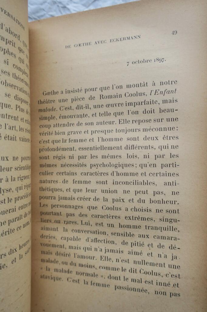 Goethe’s Conversations with Eckermann (1897–1900) with Blum’s inscription