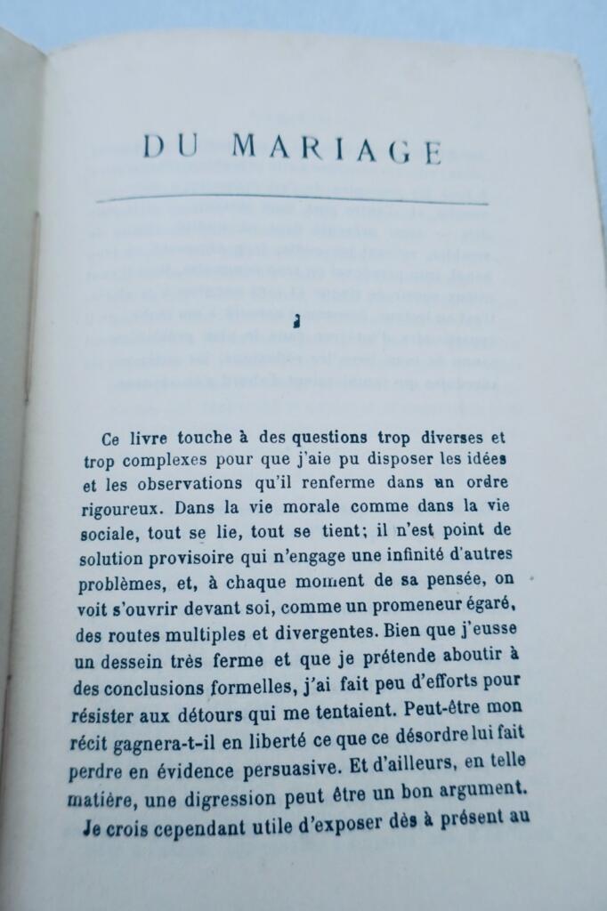 BLUM léon DU MARIAGE + Ex-Dono