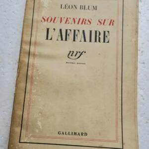 BLUM (Léon).- Souvenirs sur l'affaire 1935 EO