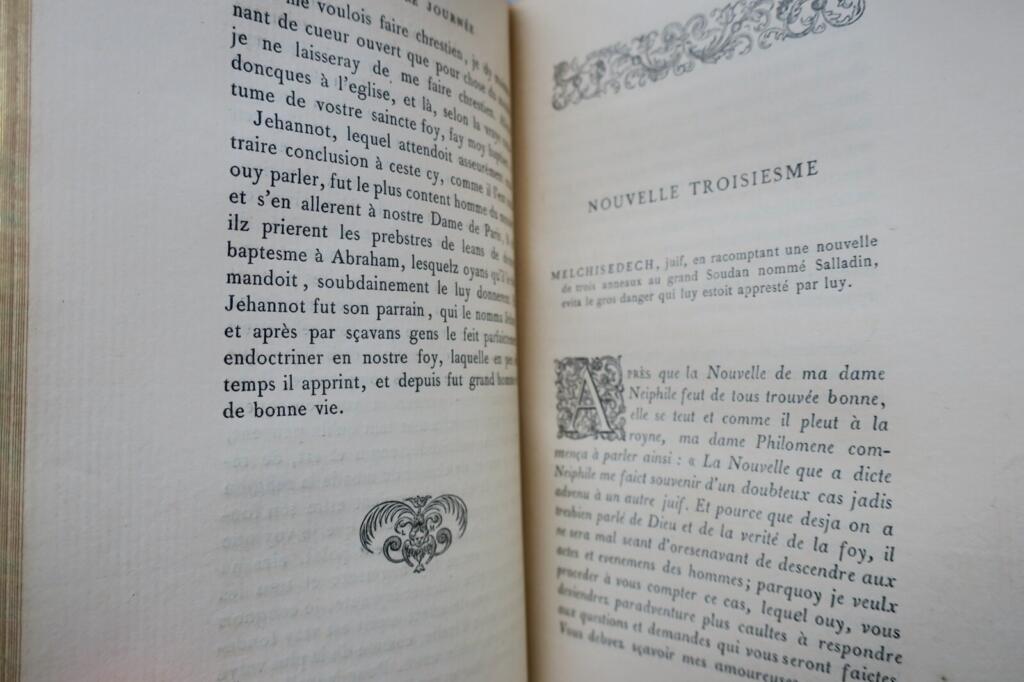 Boccaccios Decameron - Maroquin-Ausgabe mit Illustrationen