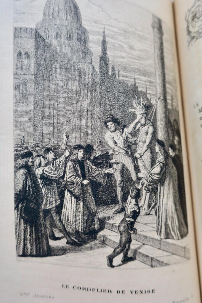 Boccaccios Decameron - Maroquin-Ausgabe mit Illustrationen