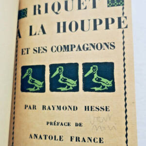BOFA HESSE : Riquet à la Houppe et ses Compagnons