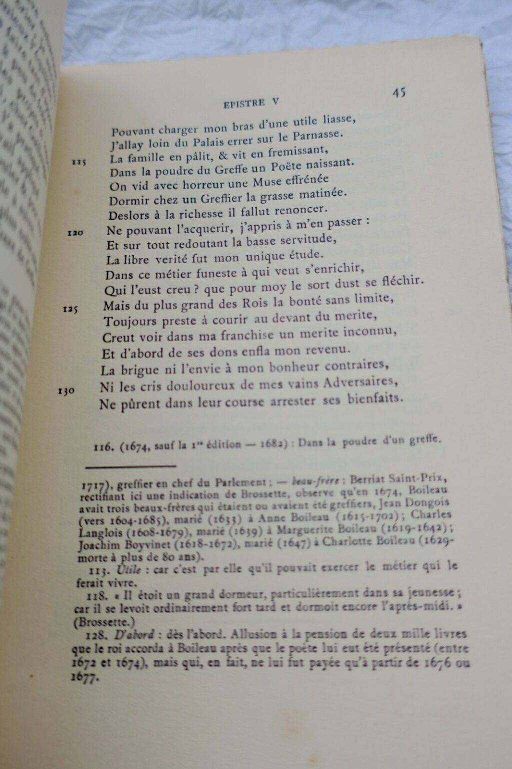 BOILEAU-DESPREAUX. Epistres. Edition critique avec commentaire par Albert Cahen