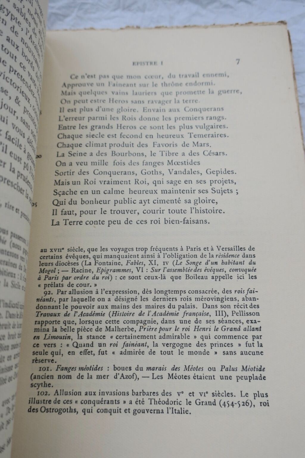 BOILEAU-DESPREAUX. Epistres. Edition critique avec commentaire par Albert Cahen