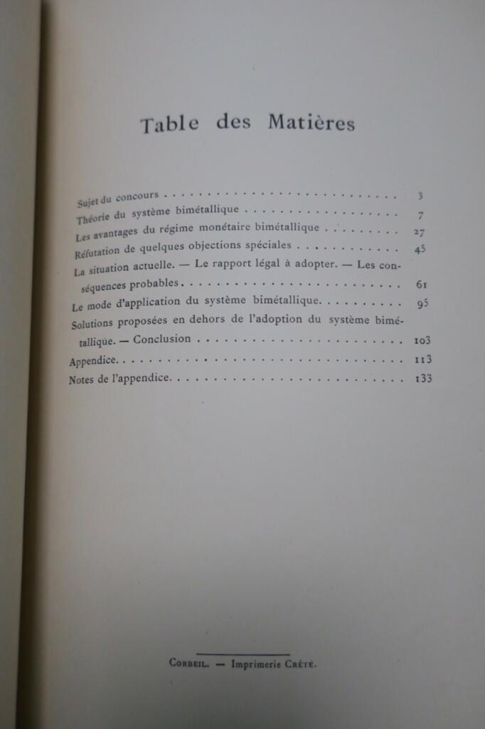 ボワスヴァン、ヒデオン・マリア 『通貨問題とその解決』 1891年