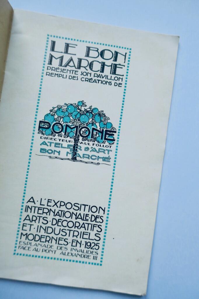 Bon Marché pavillon Pomone 1925 ART DECO