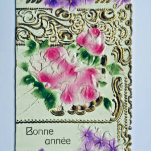 Bonne année (motif ajouré et gaufré)