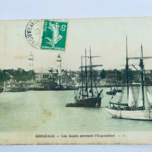 Bordeaux quai pendant l'exposition 1908
