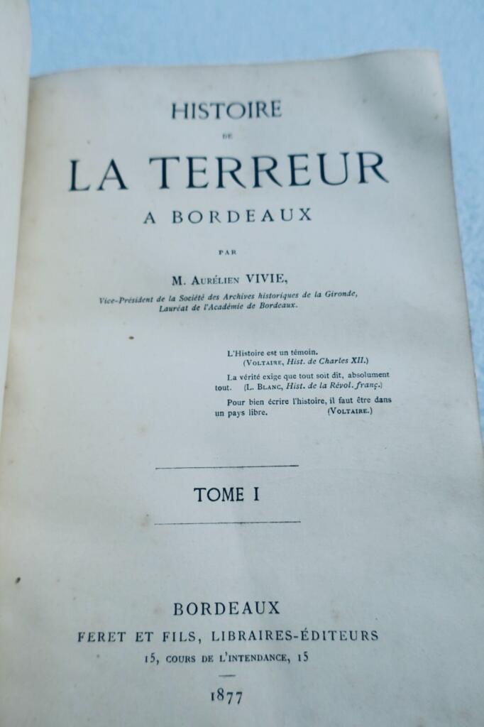 History of the Terror in Bordeaux