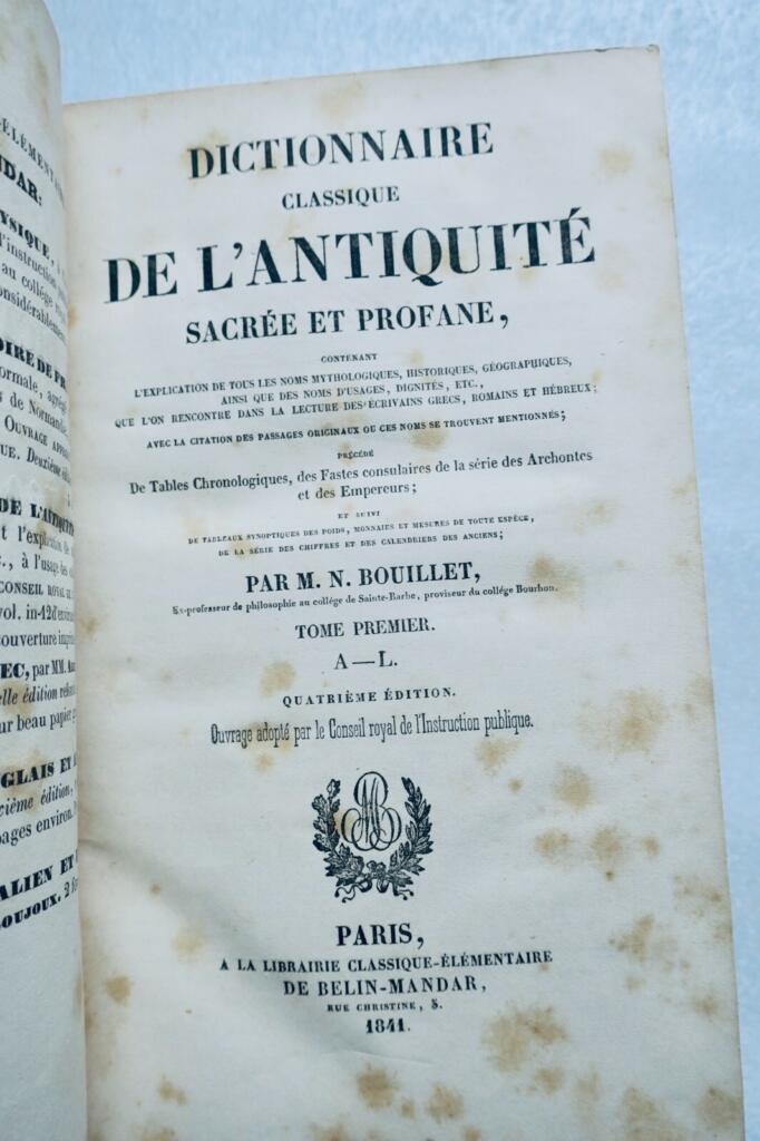 Wörterbuch der heiligen und profanen Antike