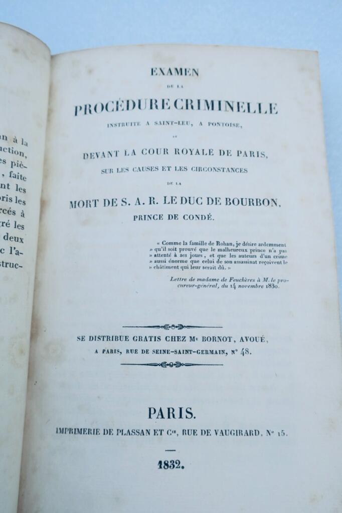 Criminal procedure examination details
