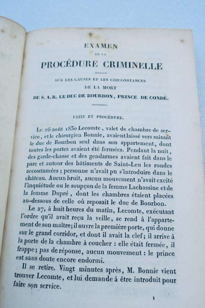 Criminal procedure examination details