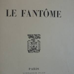 BOURGET, Paul LE FANTÔME Librairie Plon / hollande